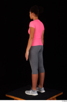  Zahara dressed grey sneakers grey sports leggings pink t shirt sports standing whole body 0004.jpg